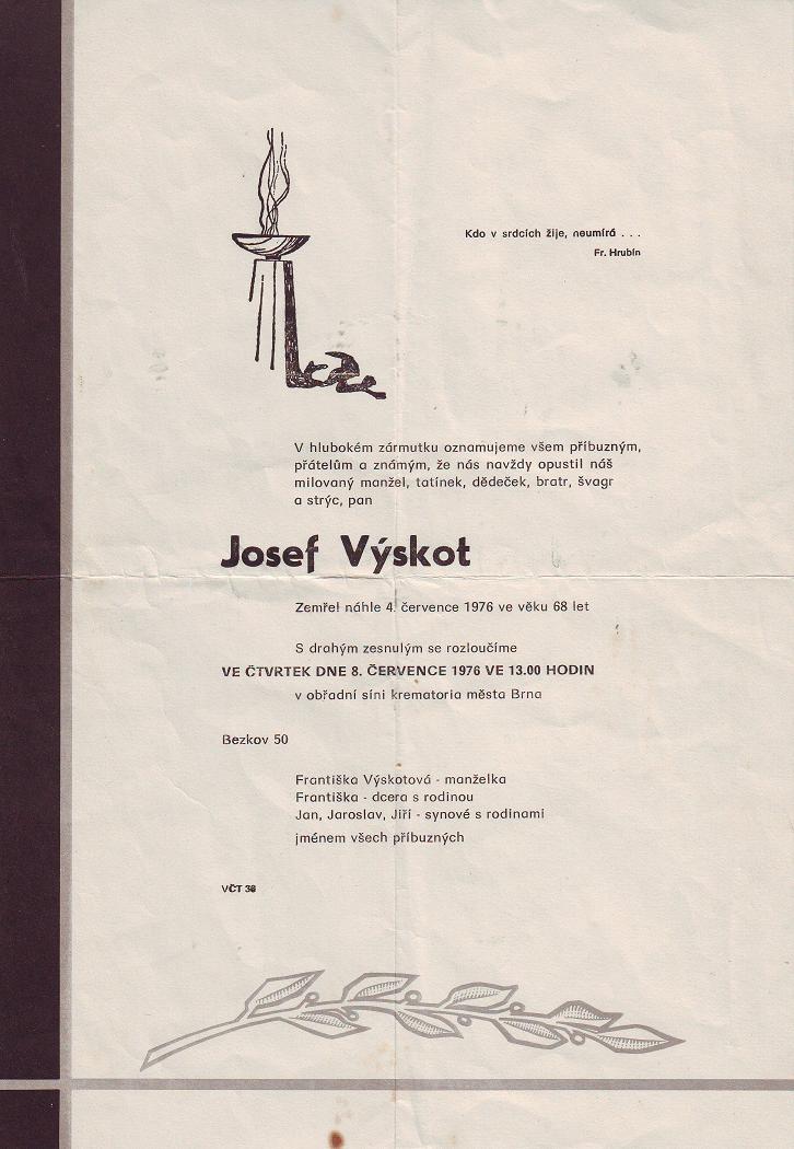 parte Josef Výskot
